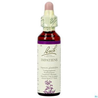 Bach flower remedie 18 impatiens    20ml