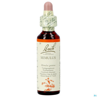 Bach flower remedie 20 mimulus    20ml
