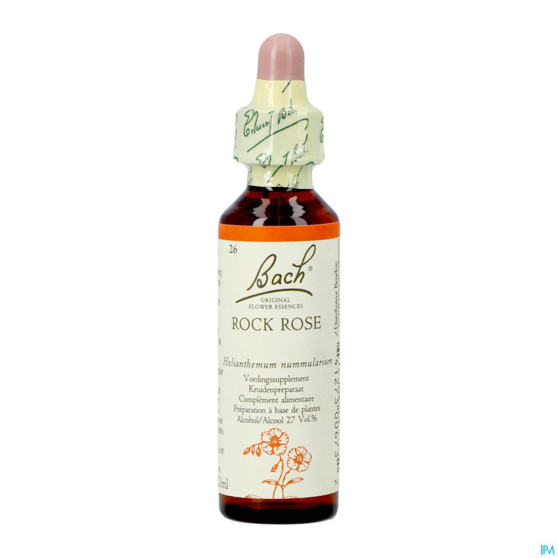 Bach flower remedie 26 rock rose    20ml