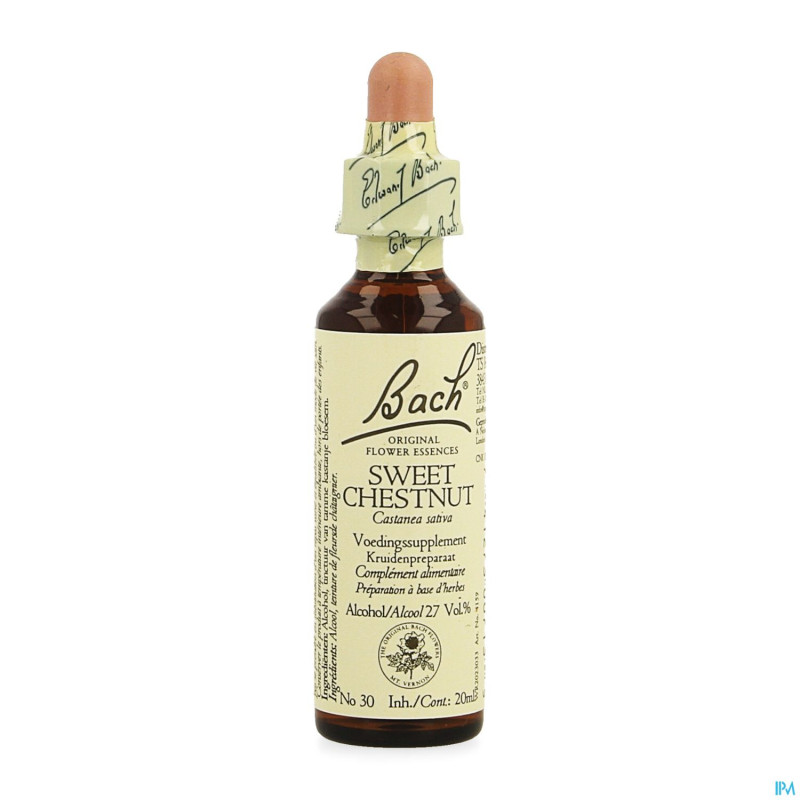 Bach flower remedie 30 sweet chestnut    20ml