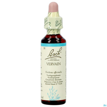 Bach flower remedie 31 vervain 20ml