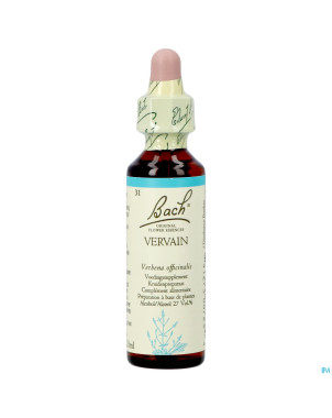 Bach flower remedie 31 vervain 20ml