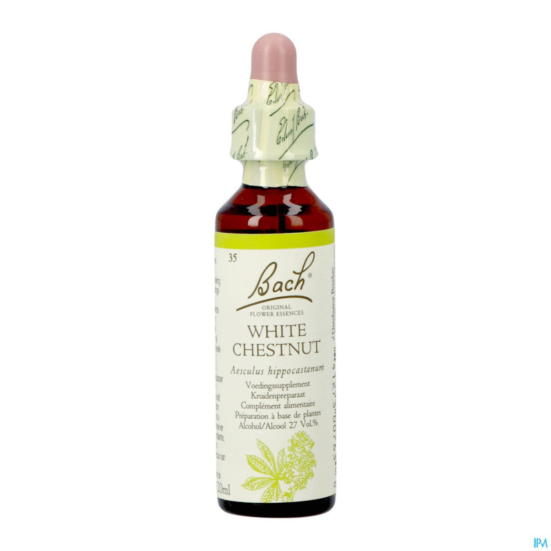 Bach flower remedie 35 white chestnut    20ml