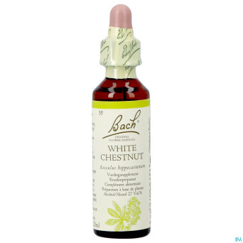 Bach flower remedie 35 white chestnut    20ml