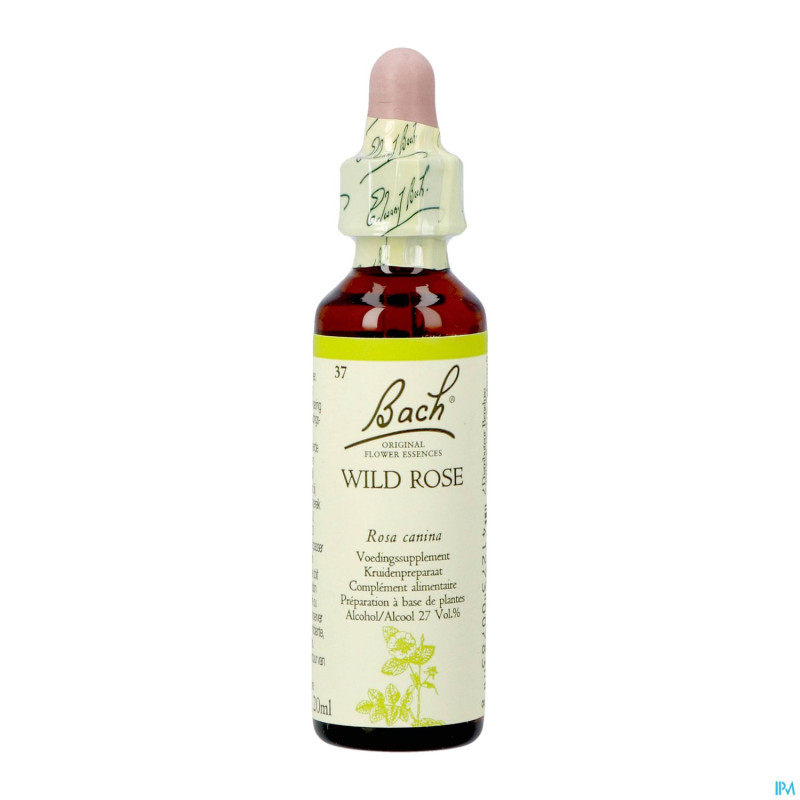 Bach flower remedie 37 wild rose    20ml