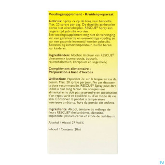 Bach rescue spray    20ml