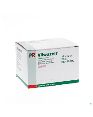 Vliwazell cp sterile    10x10cm 25 20320