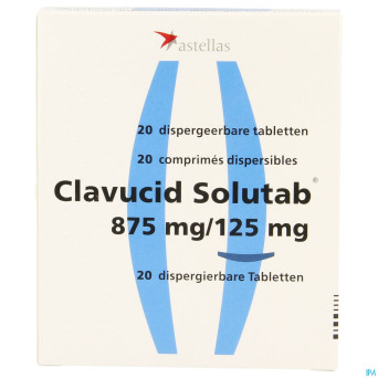 Clavucid solutab 875 comp 20 x 875 mg