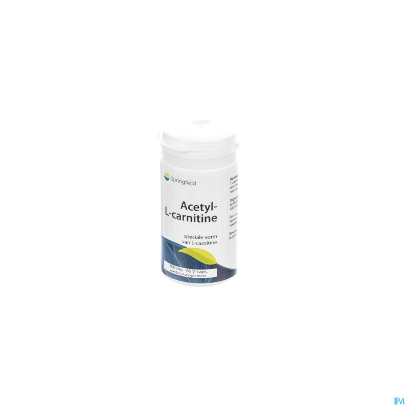 Acetyl-l-carnitine 500mg springfield    v-caps  60