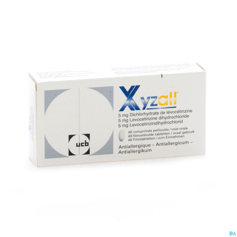Xyzall 5mg    comp pell 40
