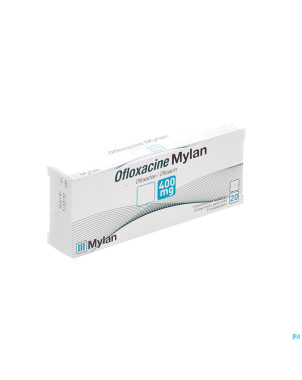 Ofloxacine mylan 400 mg comp 20x400mg