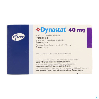 Dynastat 40 mg pulv pr inj 10 fl