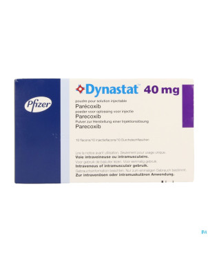 Dynastat 40 mg pulv pr inj 10 fl