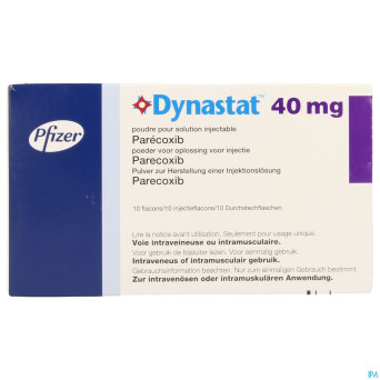 Dynastat 40 mg pulv pr inj 10 fl