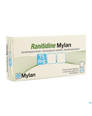 Ranitidine mylan tabl  20 x  75 mg