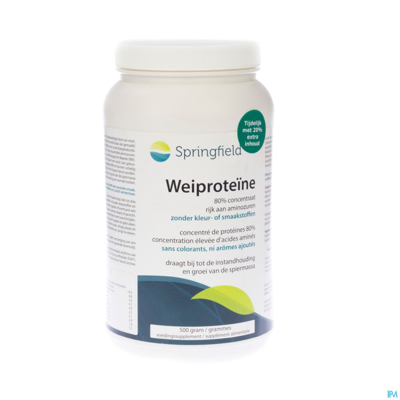 Wei proteine concentrat 75% springfield   pdr 500g