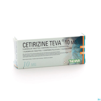 Cetiriteva teva 10 mg comp  7 x 10 mg