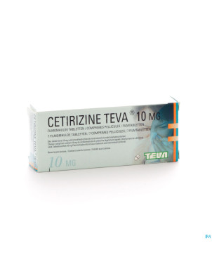 Cetiriteva teva 10 mg comp  7 x 10 mg