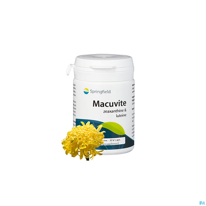 Macuvite zeaxanth.800mcg/lut.6mg springf.v-caps 30
