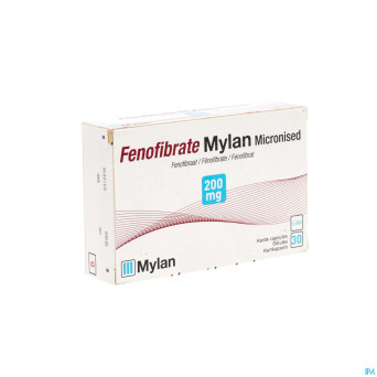 Fenofibrate mylan caps 30 x 200 mg