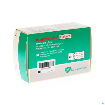 Augmentin retard tabl 40x1g