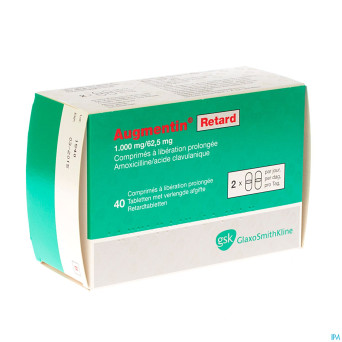 Augmentin retard tabl 40x1g