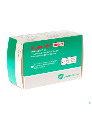 Augmentin retard tabl 40x1g