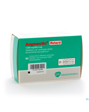 Augmentin retard tabl 40x1g