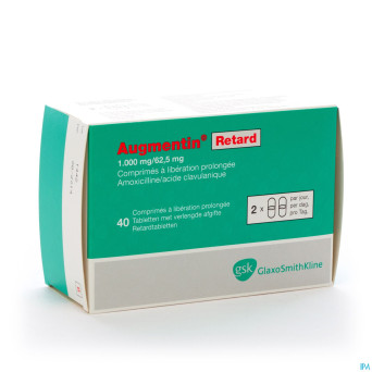 Augmentin retard tabl 40x1g