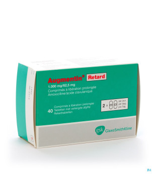 Augmentin retard tabl 40x1g