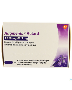 Augmentin retard tabl 40x1g