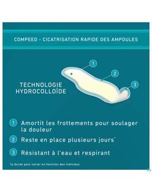 Compeed ampoules aux orteils pans extra petit 8