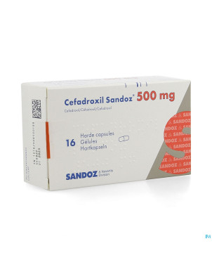 Cefadroxil 500 mg sandoz caps 16x500mg