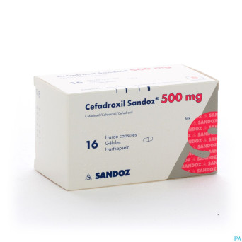 Cefadroxil 500 mg sandoz caps 16x500mg