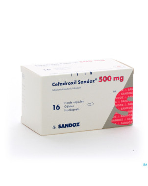 Cefadroxil 500 mg sandoz caps 16x500mg