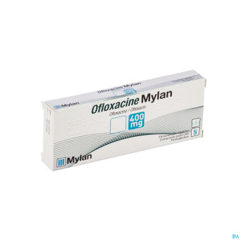 Ofloxacine mylan 400 mg comp  5x400mg