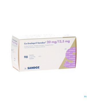 Co enalapril sandoz tabl 98x20/12,5mg