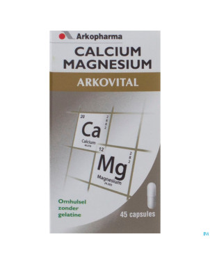 Arkogelules calcium magnesium    45