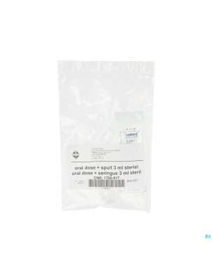 Oral dose plastique    pontos