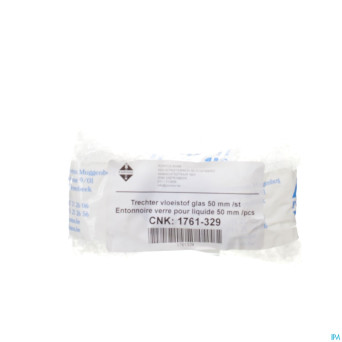 Entonnoir liquide verre    50mm pontos