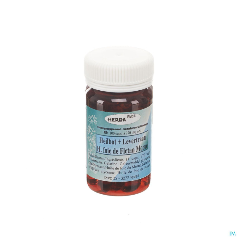 Herba plus huile foie de fletan-morue    caps 100