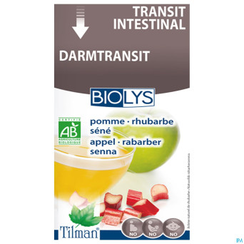 Biolys pomme-rhubarbe bio    tea-bags 20