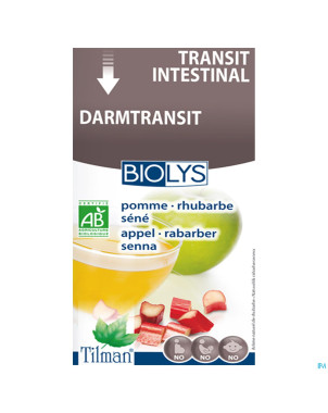 Biolys pomme-rhubarbe bio    tea-bags 20