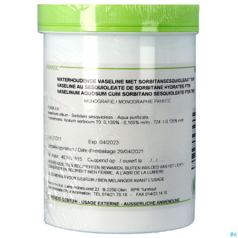 Vaseline sesquiol.de sorbit. hydra ftm  1kg pannoc