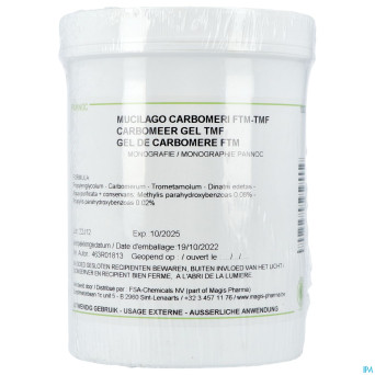 Gel de carbomere ftm    1kg pannoc