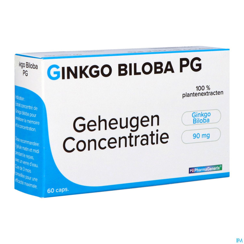 Gingko biloba pg pharmagenerix    caps  60