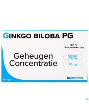 Gingko biloba pg pharmagenerix    caps  60