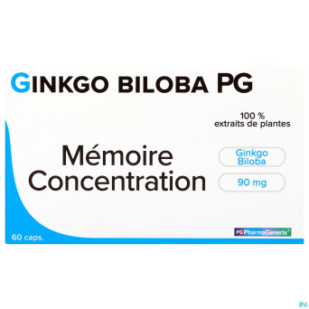 Gingko biloba pg pharmagenerix    caps  60
