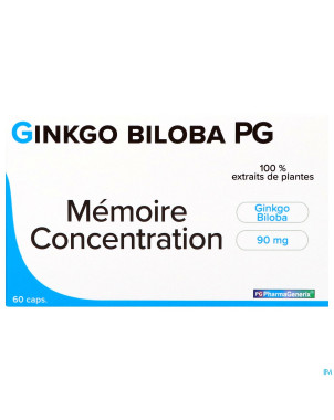 Gingko biloba pg pharmagenerix    caps  60