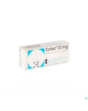 Zyrtec pi pharma comp pell 40 x 10 mg pip